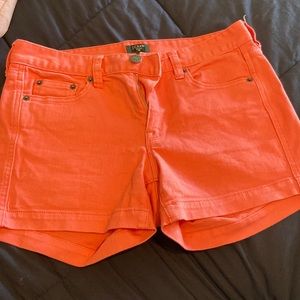 Pink J-crew stretch shorts